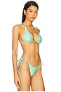 view 2 of 4 Trio Ring Triangle Bikini Top in Apple Blossom