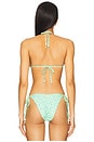 view 3 of 4 Trio Ring Triangle Bikini Top in Apple Blossom