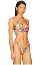 view 2 of 4 Lettuce Edge Wrap Bikini Top in Havana Haven