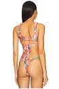 view 3 of 4 Lettuce Edge Wrap Bikini Top in Havana Haven