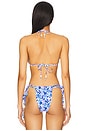 view 3 of 4 Bind Tie Halter Bikini Top in Ocean Colada