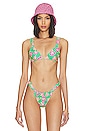 view 1 of 4 Slide Bralette Bikini Top in Melon Sorbet Print