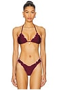 view 1 of 4 Lettuce Edge Bralette Bikini Top in Sangria Spritz