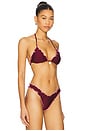 view 2 of 4 Lettuce Edge Bralette Bikini Top in Sangria Spritz