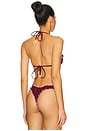 view 3 of 4 Lettuce Edge Bralette Bikini Top in Sangria Spritz