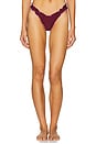 view 1 of 4 Lettuce Edge Thong Bikini Bottom in Sangria Spritz