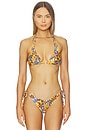 view 1 of 4 Halter Bralette Bikini Top in Frangipani Fizz