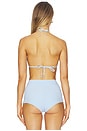 view 3 of 5 Classic Tie Halter Bikini Top in Skinny Dip