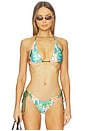 view 1 of 4 Classic Tie Halter Bikini Top in Sunlit Spritz