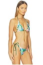 view 2 of 4 Classic Tie Halter Bikini Top in Sunlit Spritz