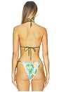 view 3 of 4 Classic Tie Halter Bikini Top in Sunlit Spritz