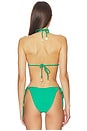 view 3 of 4 HAUT DE MAILLOT DE BAIN DOS NAGEUR ANNEAU RING HALTER BIKINI TOP in Island Lush