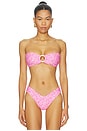 view 1 of 4 Strapless Bandeau Bikini Top in Gelato Bloom
