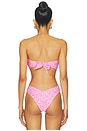 view 3 of 4 Strapless Bandeau Bikini Top in Gelato Bloom