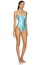 view 2 of 5 Decorative Underwire One Piece in Ocean Aura