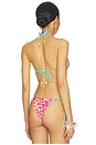 view 3 of 5 Frill Halter Bralette Bikini Top in Sun Pop