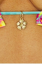 view 5 of 5 Frill Halter Bralette Bikini Top in Sun Pop