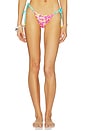 view 1 of 5 Thong Tie Side Bikini Bottom in Sun Pop