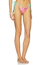 view 2 of 5 Thong Tie Side Bikini Bottom in Sun Pop