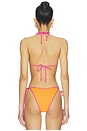 view 3 of 5 HAUT DE MAILLOT DE BAIN BIND TIE in Peach Pop
