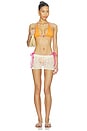 view 4 of 5 HAUT DE MAILLOT DE BAIN BIND TIE in Peach Pop