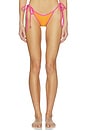 view 1 of 4 BRAGUITA BIKINI BIND DIPPED in Peach Pop