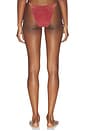 view 3 of 5 Ring Cheeky Side Tie Bikini Bottom in Cinnamon