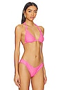 view 2 of 5 Halter Bikini Top in Pinky Promise