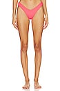 view 1 of 4 Y Cheeky Bikini Bottom in Watermelon Ribbed