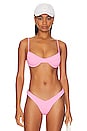 view 1 of 4 Ditzy Underwire Bikini Top in Bubblegum Pink Ribbed
