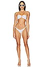 view 4 of 4 V Bandeau Bikini Top in Forever Fairytale