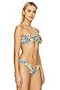 view 2 of 4 Strapless Bandeau Bikini Top in Tropical Illusion