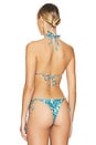 view 3 of 4 Halter Bikini Top in Floral Folk