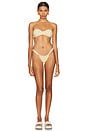 view 4 of 5 X Lexi Hidalgo Strapless Ruched Bikini Top in Coco Mango