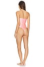 view 4 of 5 Ruched Bandeau One Piece in Sherbert Shimmer