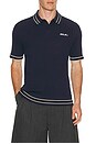 view 1 of 5 Varsity Tipped Rib Polo in Navy