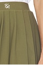 view 6 of 6 Coastal Swing Pleated Skirt in Khaki