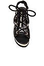 view 4 of 5 Eva Sandal in Black & Gold