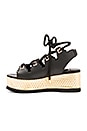 view 5 of 5 Eva Sandal in Black & Gold