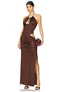 view 1 of 4 Cu Dress in Brown Burn