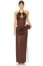 view 2 of 4 Cu Dress in Brown Burn