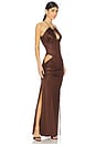 view 3 of 4 Cu Dress in Brown Burn