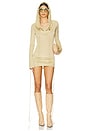 view 1 of 4 Cu Hooded Dress in Pale Olive