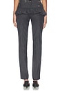 view 5 of 6 Victoria Trouser in Charcoal