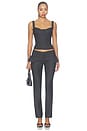 view 6 of 6 Victoria Trouser in Charcoal