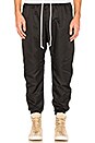 view 1 of 5 PANTALON DE SURVÊTEMENT PARACHUTE in Black and Ivory