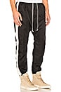 view 2 of 5 PANTALON DE SURVÊTEMENT PARACHUTE in Black and Ivory
