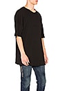 view 2 of 4 Oversized Thermal Tee in Black