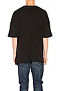 view 3 of 4 Oversized Thermal Tee in Black