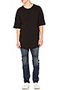view 4 of 4 Oversized Thermal Tee in Black